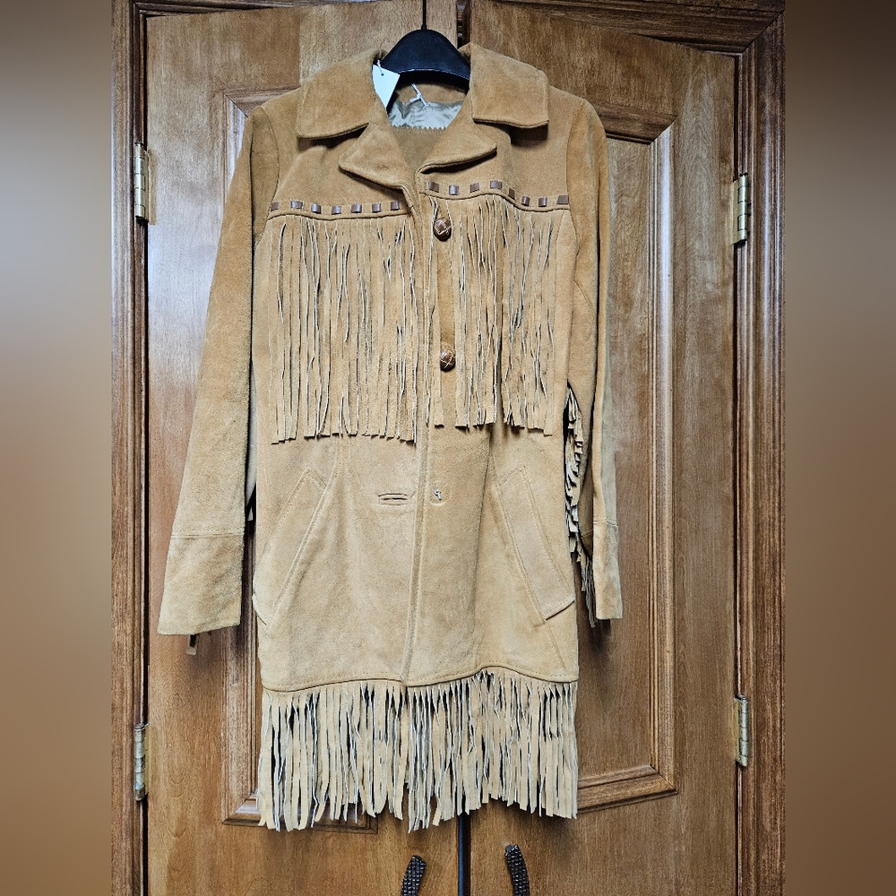 Genuine Leather Western Fringe Jacket - Picture 3 of 10